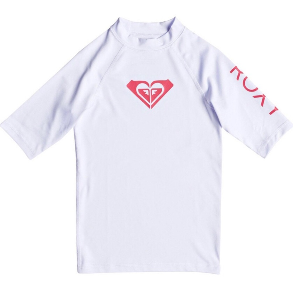 Roxy Girls' Wholehearted Short Sleeve Rashguard
